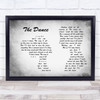 Garth Brooks The Dance Man Lady Couple Grey Song Lyric Quote Music Print