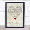 Phil Collins This Must Be Love Script Heart Song Lyric Quote Music Print