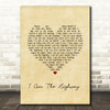 Audioslave I Am The Highway Vintage Heart Song Lyric Quote Music Print