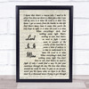 Supertramp Lord Is It Mine Vintage Script Song Lyric Quote Music Print