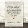 Aerosmith Seasons Of Wither Script Heart Song Lyric Quote Music Print