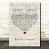 Green Day Give Me Novacaine Script Heart Song Lyric Quote Music Print