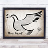 Take That Never Forget Vintage Dove Bird Song Lyric Quote Music Print