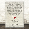 Marvin Gaye & Diana Ross Pledging My Love Script Heart Song Lyric Quote Music Print