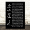 A Day To Remember Have Faith In Me Black Script Song Lyric Quote Music Print