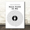 A Day To Remember Have Faith In Me Vinyl Record Song Lyric Quote Music Print
