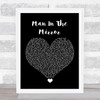 Michael Jackson Man In The Mirror Black Heart Song Lyric Quote Music Print