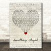 Robbie Williams Something Stupid Script Heart Song Lyric Quote Music Print