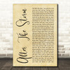 Mumford & Sons After The Storm Rustic Script Song Lyric Quote Music Print