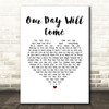 Amy Winehouse Our Day Will Come White Heart Song Lyric Quote Music Print