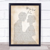 The Beatles All You Need Is Love Song Lyric Man Lady Bride Groom Wedding Print