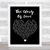 Bette Midler The Glory Of Love Black Heart Song Lyric Quote Music Print