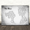 Bette Midler The Rose Man Lady Couple Grey Song Lyric Quote Music Print