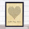 James Arthur Quite Miss Home Vintage Heart Song Lyric Quote Music Print