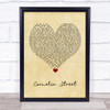 Taylor Swift Cornelia Street Vintage Heart Song Lyric Quote Music Print