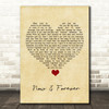 Air Supply Now And Forever Vintage Heart Song Lyric Quote Music Print