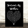 Aerosmith Seasons Of Wither Black Heart Song Lyric Quote Music Print