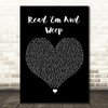 Meat Loaf Read 'Em And Weep Black Heart Song Lyric Quote Music Print