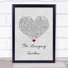 The Cure The Hanging Garden Grey Heart Song Lyric Quote Music Print