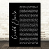 Incubus Crowded Elevator Black Script Song Lyric Quote Music Print