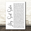 Train Hey, Soul Sister White Script Song Lyric Quote Music Print