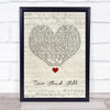 Rush Time Stand Still Script Heart Song Lyric Quote Music Print