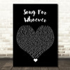 The Beautiful South Song For Whoever Black Heart Song Lyric Quote Music Print