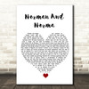 The Divine Comedy Norman And Norma White Heart Song Lyric Quote Music Print