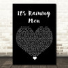 The Weather Girls It's Raining Men Black Heart Song Lyric Quote Music Print