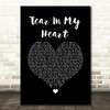 Twenty One Pilots Tear In My Heart Black Heart Song Lyric Quote Music Print
