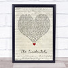 Alisha's Attic The Incidentals Script Heart Song Lyric Quote Music Print