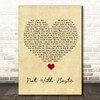 Mumford & Sons Not With Haste Vintage Heart Song Lyric Quote Music Print