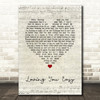 Zac Brown Band Loving You Easy Script Heart Song Lyric Quote Music Print