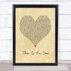 Maisie Peters This Is On You Vintage Heart Song Lyric Quote Music Print