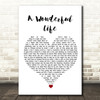 Brian Fallon A Wonderful Life White Heart Song Lyric Quote Music Print