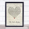 Garth Brooks The Red Strokes Script Heart Song Lyric Quote Music Print