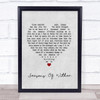 Aerosmith Seasons Of Wither Grey Heart Song Lyric Quote Music Print