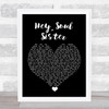 Train Hey, Soul Sister Black Heart Song Lyric Quote Music Print