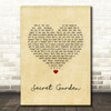 Bruce Springsteen Secret Garden Vintage Heart Song Lyric Quote Music Print