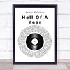 Parker McCollum Hell Of A Year Vinyl Record Song Lyric Quote Music Print