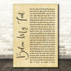 Mumford & Sons Below My Feet Rustic Script Song Lyric Quote Music Print