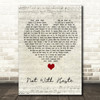 Mumford & Sons Not With Haste Script Heart Song Lyric Quote Music Print