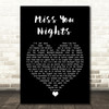 Cliff Richard Miss You Nights Black Heart Song Lyric Quote Music Print