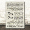 Peter Gabriel Mercy Street Vintage Script Song Lyric Quote Music Print