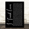 Fatback Band I Found Lovin' Black Script Song Lyric Quote Music Print