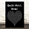 James Arthur Quite Miss Home Black Heart Song Lyric Quote Music Print