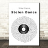 Milky Chance Stolen Dance Vinyl Record Song Lyric Quote Music Print