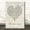David Bowie The Jean Genie Script Heart Song Lyric Quote Music Print