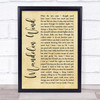 Rod Stewart Mandolin Wind Rustic Script Song Lyric Quote Music Print