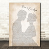 Randy Travis Forever & Ever, Amen Song Lyric Man Lady Bride Groom Wedding Print